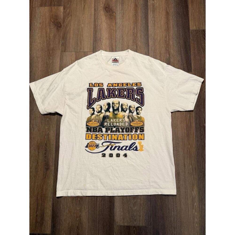 2004 Los Angeles Lakers Shirt Xl Nba Champs Kobe Bryant Shaq Sports Rare